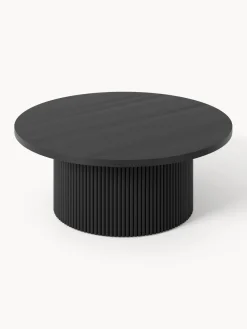 Mesa de centro redonda de madera Nele