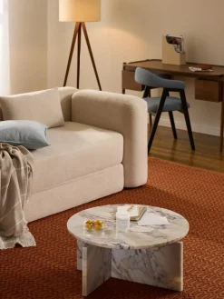 Mesa de centro redonda de mármol Marisa