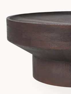 Mesa de centro redonda de madera de mango Benno