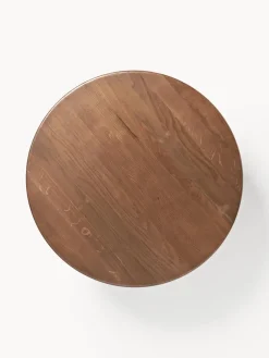 Mesa de centro redonda de madera de roble Didi