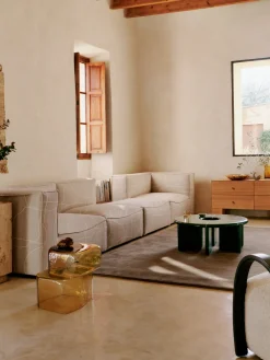 Mesa de centro redonda de hormigón Deya