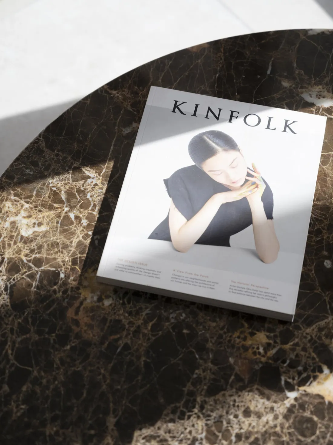 Mesa de centro redonda de mármol Brooksville