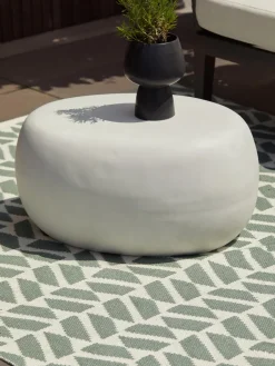 Mesa de centro redonda para exterior Pebble