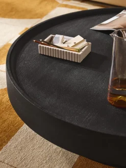 Mesa de centro redonda XL de madera de mango Benno