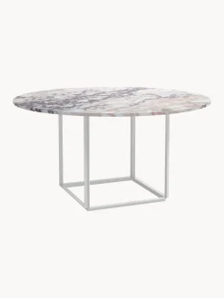 Mesa de comedor con tablero de mármol Florence, Ø 145 cm