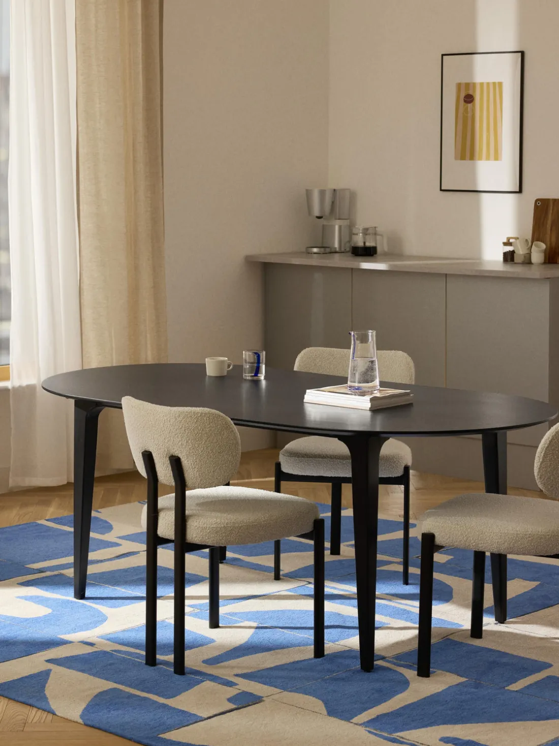 Mesa de comedor de madera de mango Archie, tamaños diferentes