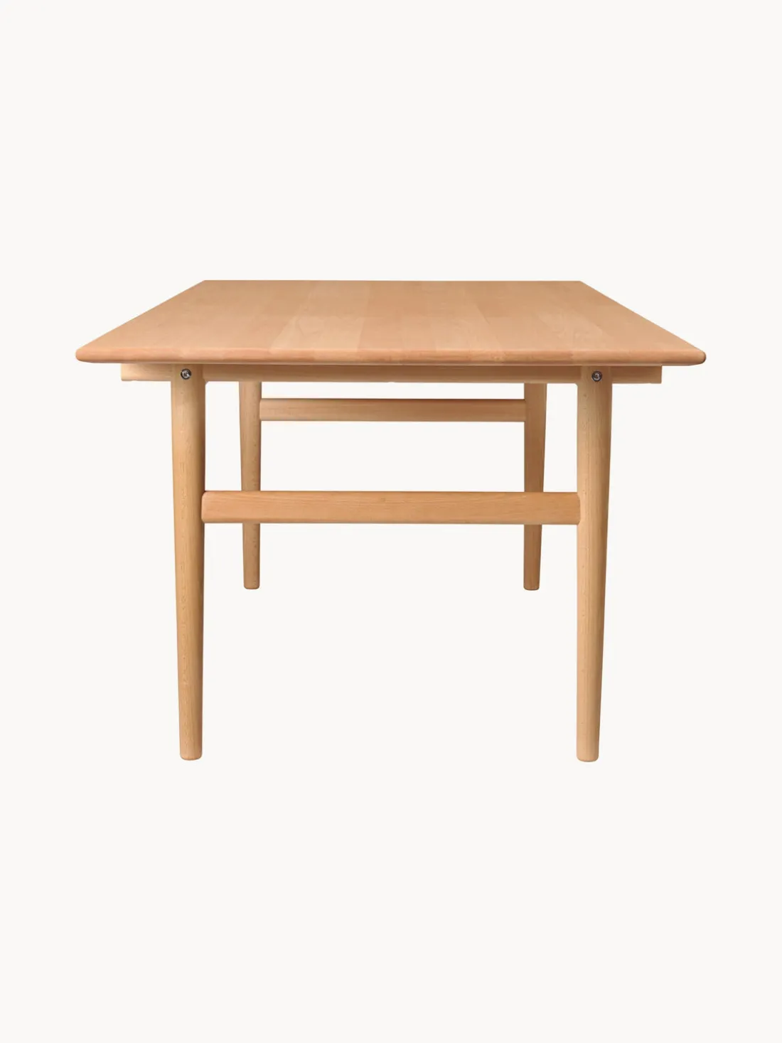 Mesa de comedor de madera de haya CH327, 248 x 62 cm