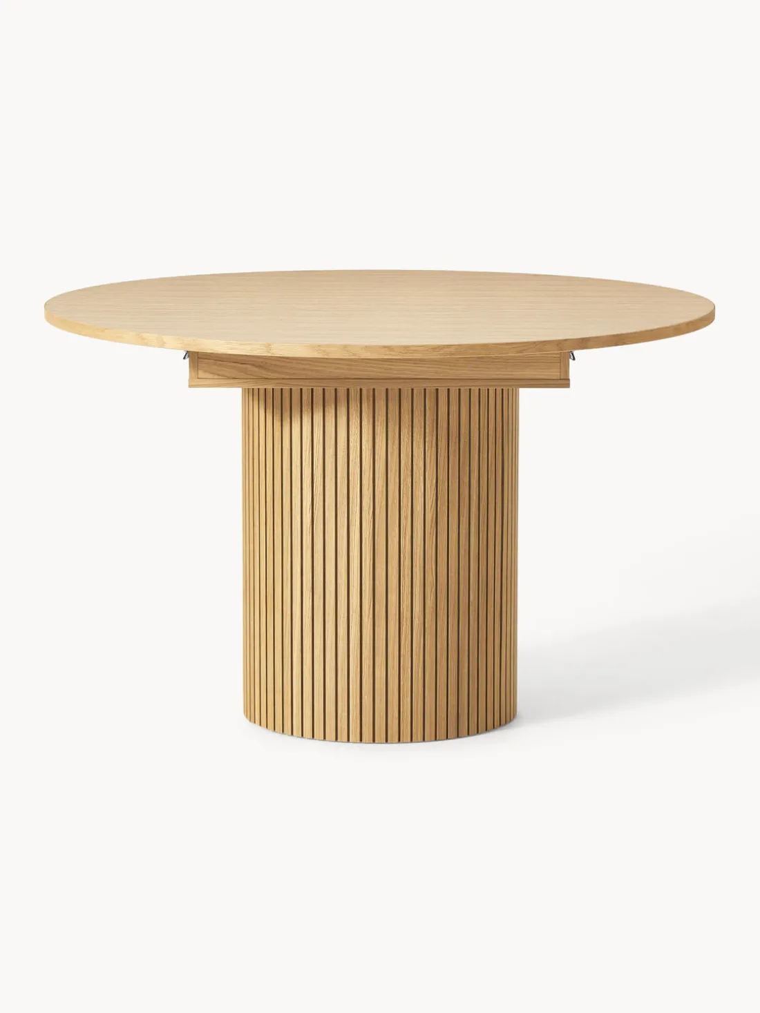 Mesa de comedor extensible acanalada Filo, 120 - 160 x 75 cm