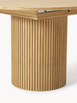 Mesa de comedor extensible acanalada Filo, 120 - 160 x 75 cm