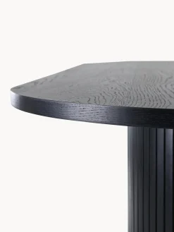 Mesa de comedor ovalada de madera Bianca, 200 x 90 cm