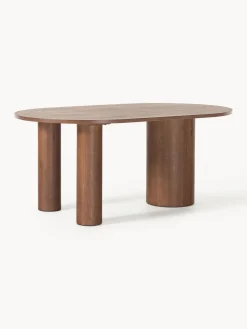 Mesa de comedor ovalada de roble Dunia, tamaños diferentes