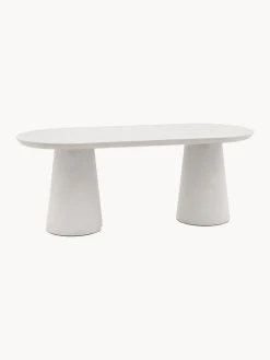 Mesa de comedor ovalada Pedra, 200 x 90 cm