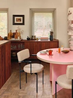 Mesa de comedor redonda Cirkel, Ø 129 cm