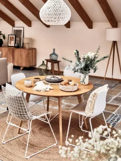 Mesa de comedor redonda de roble Yumi, Ø 115 cm