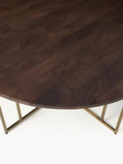 Mesa de comedor redonda de madera de mango Luca, tamaños diferentes