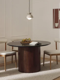 Mesa de comedor redonda de mármol, Abby, tamaños diferentes