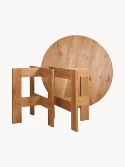 Mesa de comedor redonda de madera de roble Farmhouse, Ø 120 cm