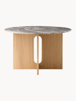 Mesa de comedor redonda de mármol Androgyne, Ø 120 cm