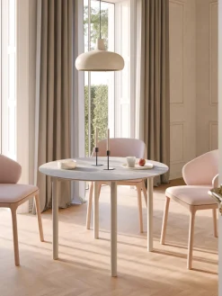 Mesa de comedor redonda Mavi, tamaños diferentes