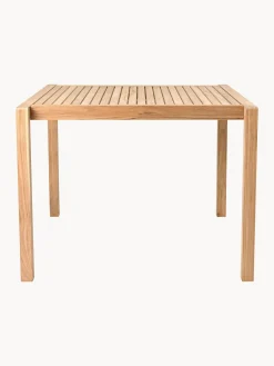 Mesa de jardín de madera de teca AH901, 100 x 99 cm
