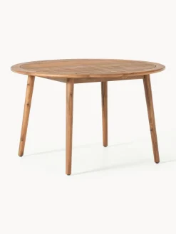Mesa para exterior redonda de madera de acacia Marc, tamaños diferentes