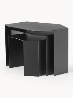 Mesas auxiliares de forma orgánica Shard, 3 uds.