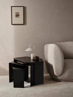 Mesas auxiliares de forma orgánica Shard, 3 uds.