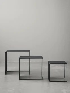 Mesas auxiliares de metal Cluster, 3 uds.