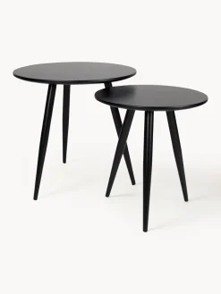 Mesas auxiliares redondas Colette, 2 uds.