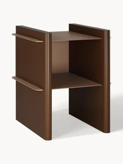 Mesilla de noche con elementos de metal Rami