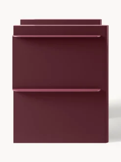 Mesilla de noche con elementos de metal Rami