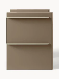 Mesilla de noche con elementos de metal Rami