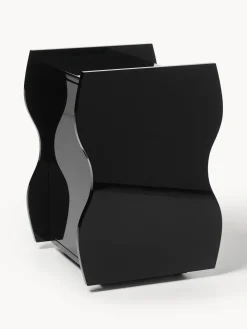 Mesita de noche brillante Emina