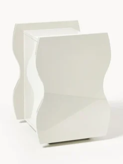 Mesita de noche brillante Emina