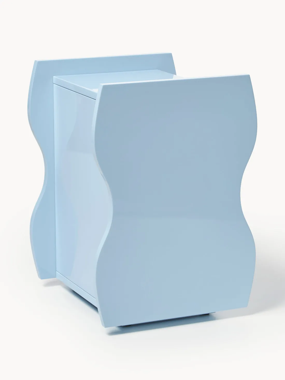 Mesita de noche brillante Emina