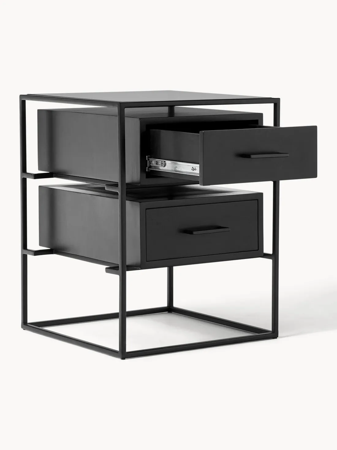 Mesita de noche de madera de mango Lyle