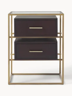 Mesita de noche de madera de mango Lyle