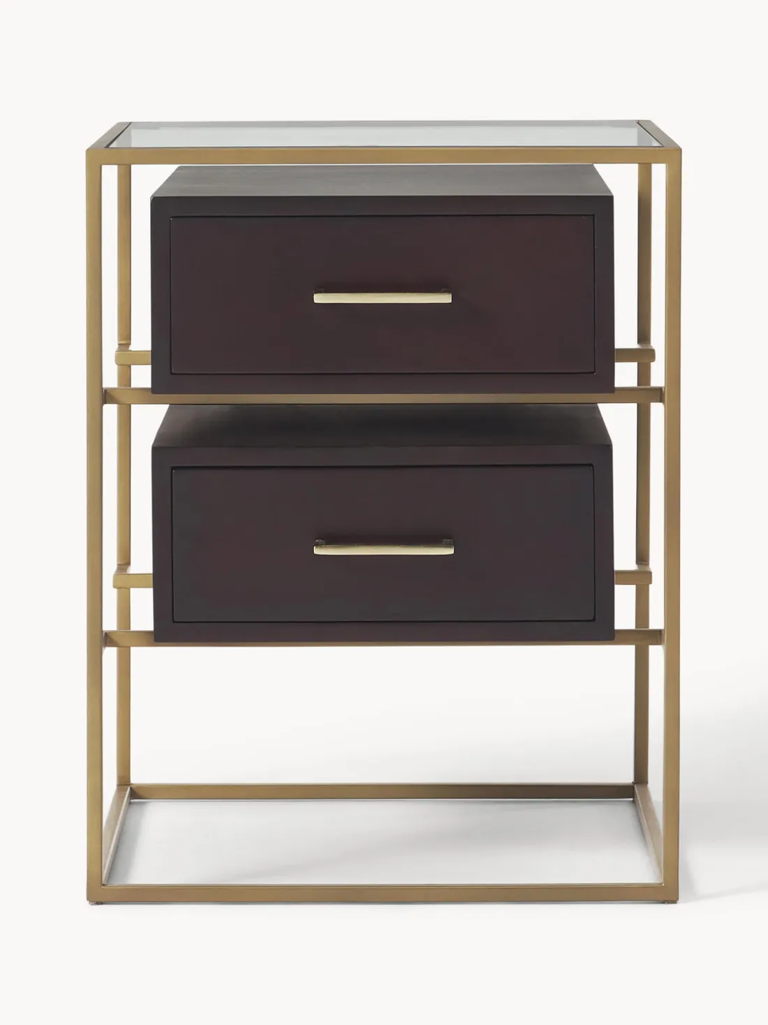 Mesita de noche de madera de mango Lyle