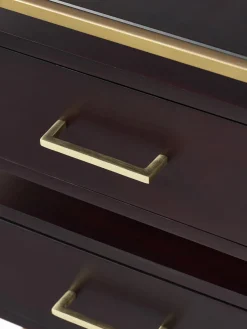 Mesita de noche de madera de mango Lyle