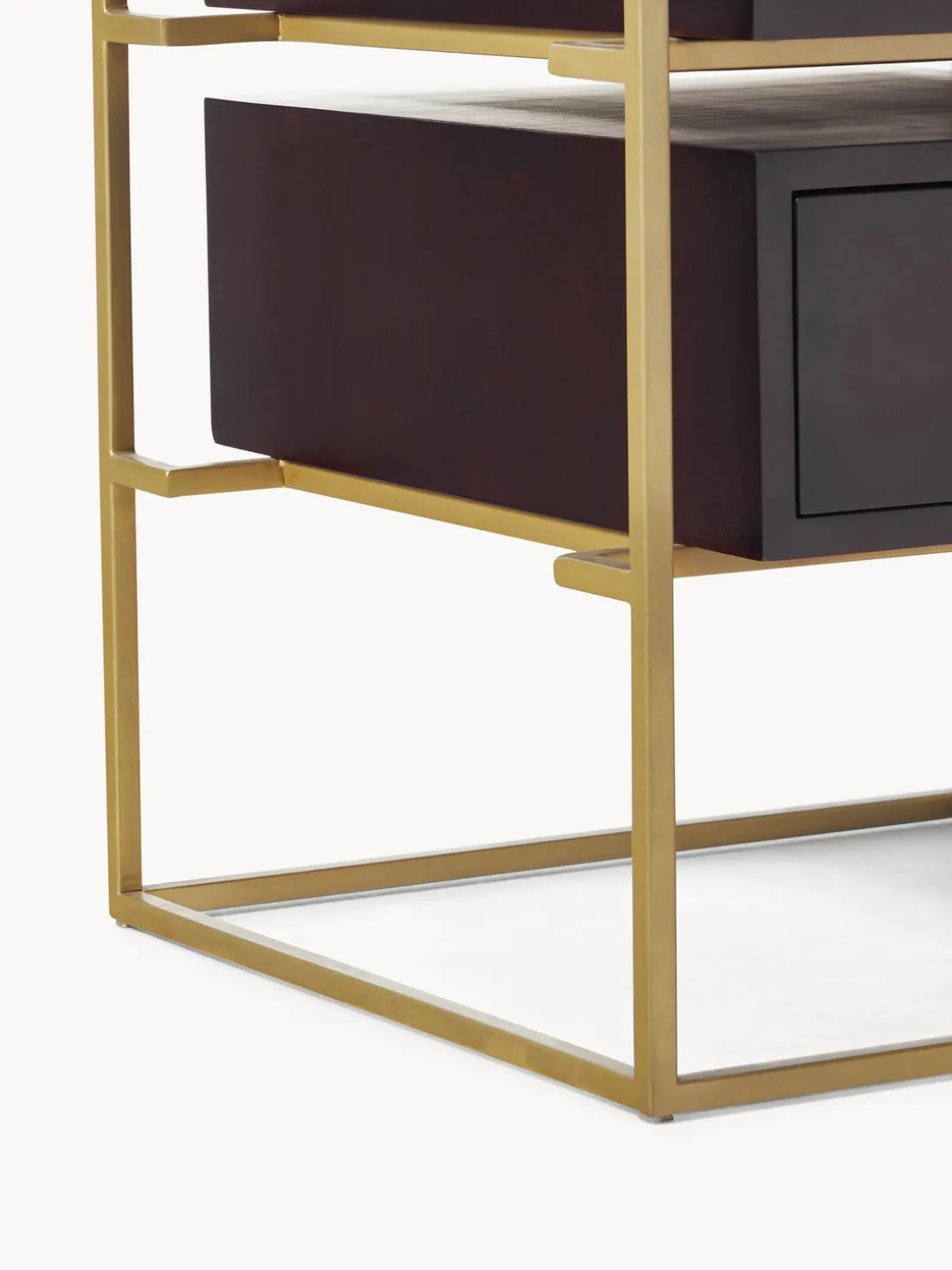 Mesita de noche de madera de mango Lyle