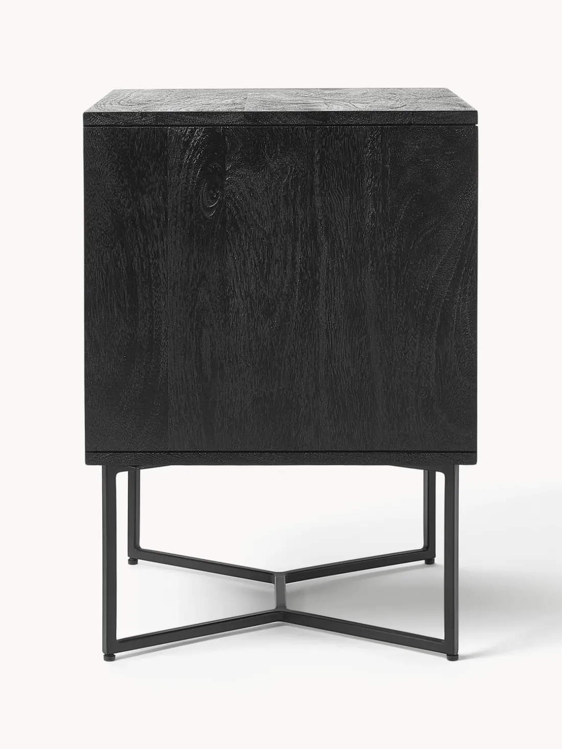 Mesita de noche de madera de mango con cajón Luca