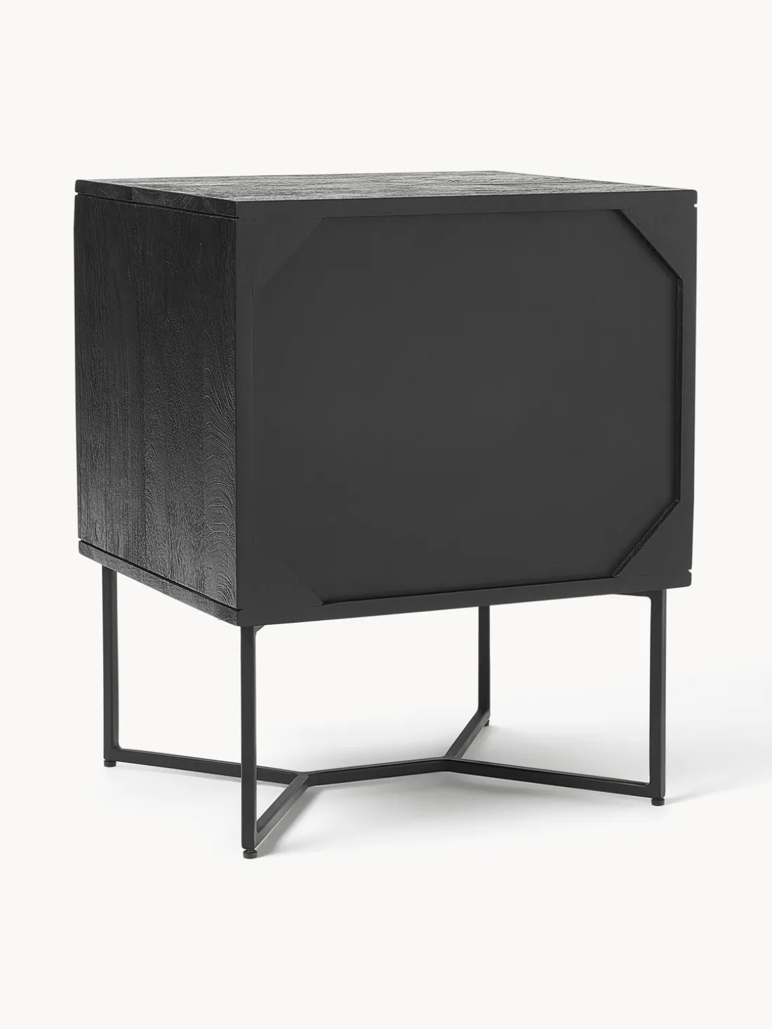 Mesita de noche de madera de mango con cajón Luca