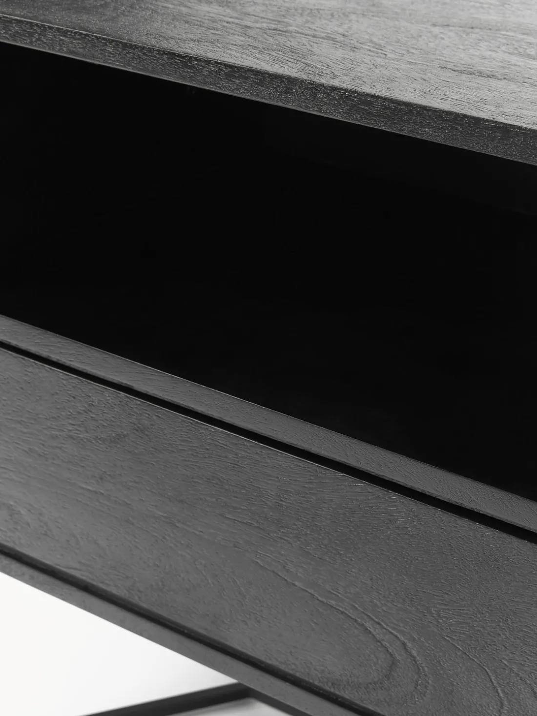 Mesita de noche de madera de mango con cajón Luca