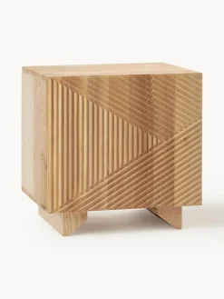 Mesita de noche de madera de fresno Louis