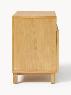 Mesita de noche de madera de roble Beyla