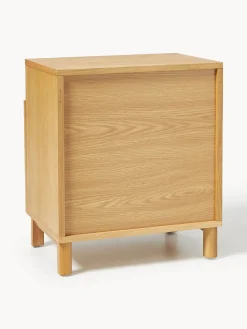 Mesita de noche de madera de roble Beyla