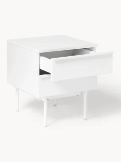 Mesita de noche de madera Elona