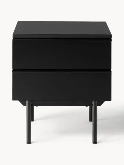 Mesita de noche de madera Elona