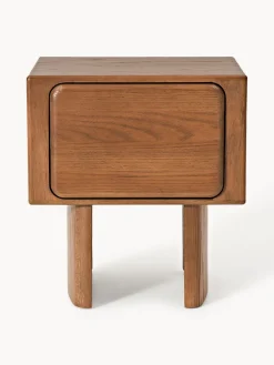 Mesita de noche de madera de roble Chandler