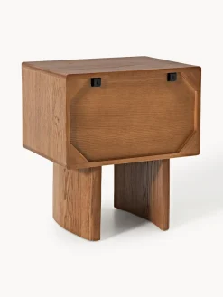 Mesita de noche de madera de roble Chandler